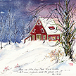 Red House in the Snow